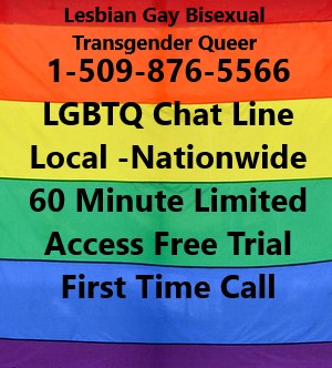 LGBTQ Chat Line. Free Trial Lesbian Gay Bisexual Transgender Queer Chat Line